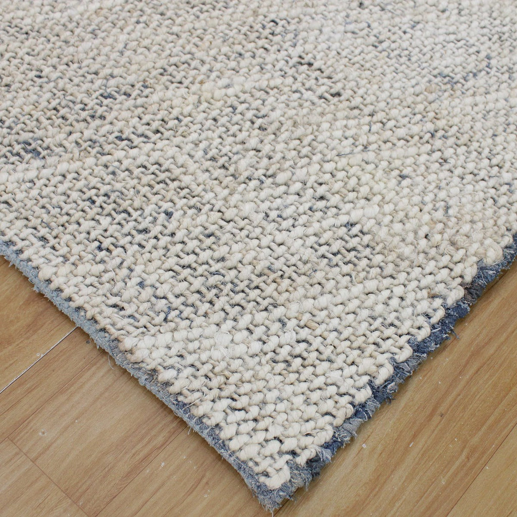 Hayden Ivory-Denim 8 X 10 Rug - Bombay Mercantile