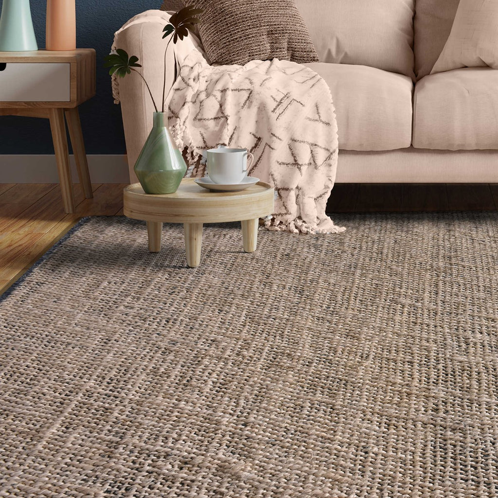 Hayden Ivory-Denim 8 X 10 Rug - Bombay Mercantile