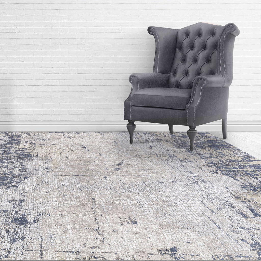 Hamida Indigo 2 X 3 Rug - Bombay Mercantile
