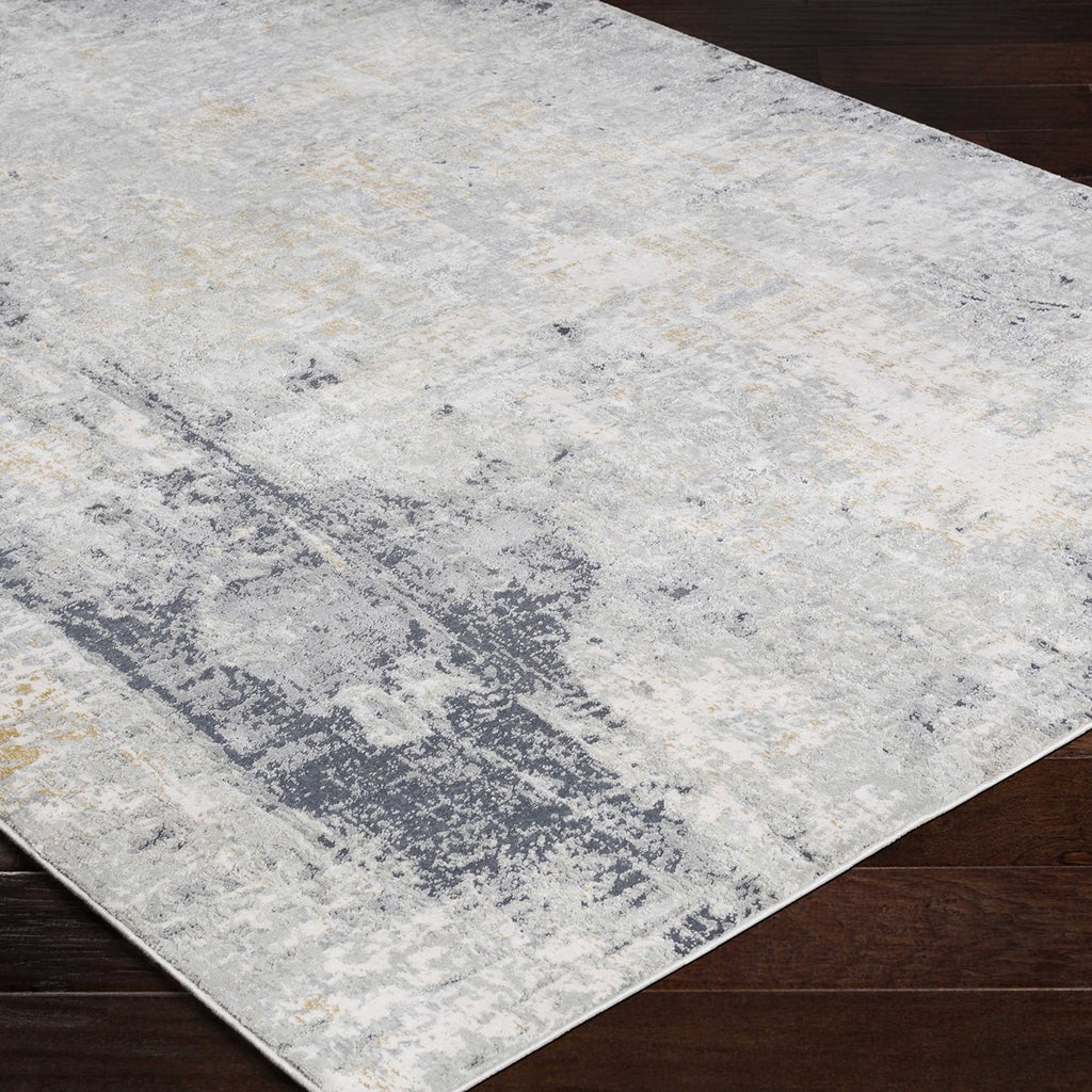 Paoli Gray Abstract 5 X 7.5 Rug - Bombay Mercantile