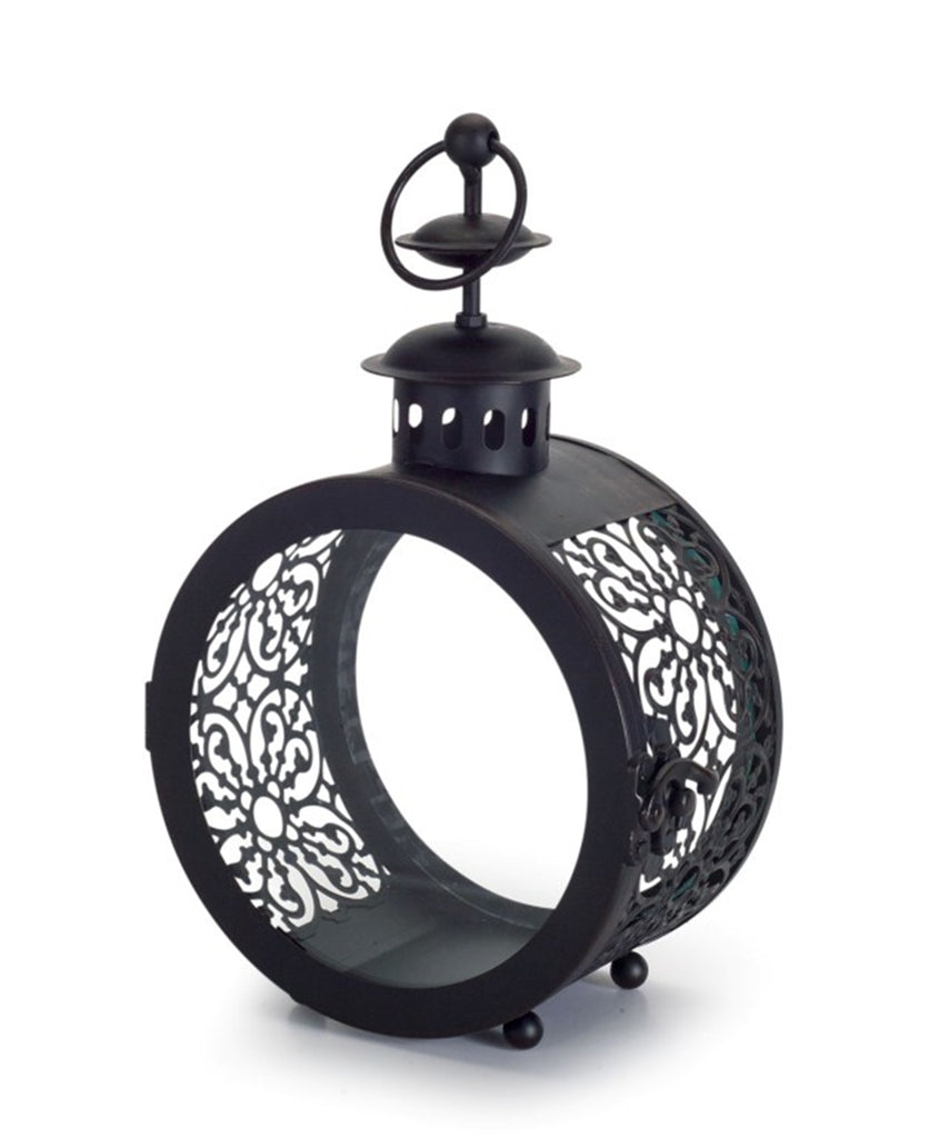 Ornamental Circular Set of 2 Lantern - Bombay Mercantile