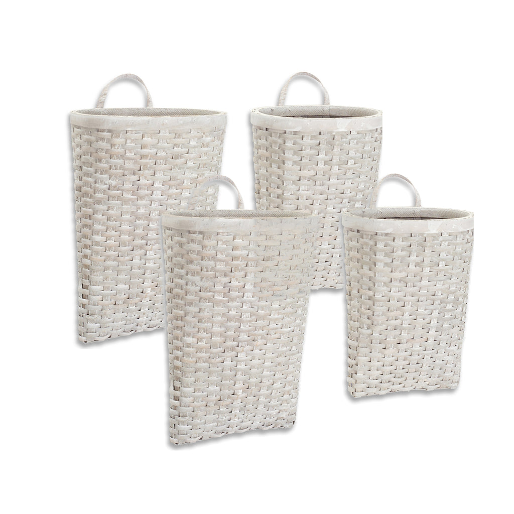 Metasequoia Wall hanging baskets, Set of 4 - Bombay Mercantile