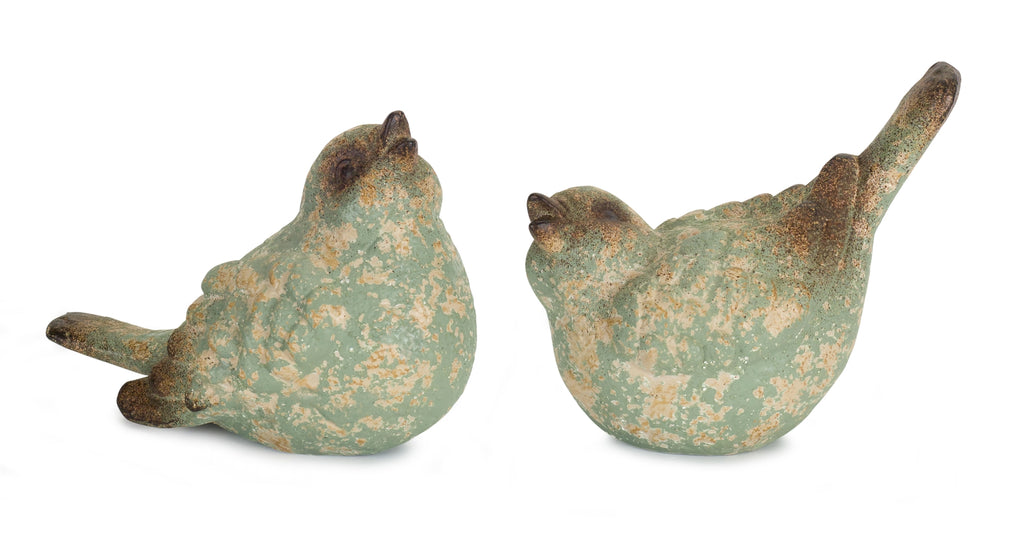 Set of 4 Distressed Birds - Bombay Mercantile