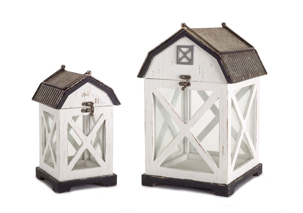Barn Lantern Set of 2 - Bombay Mercantile