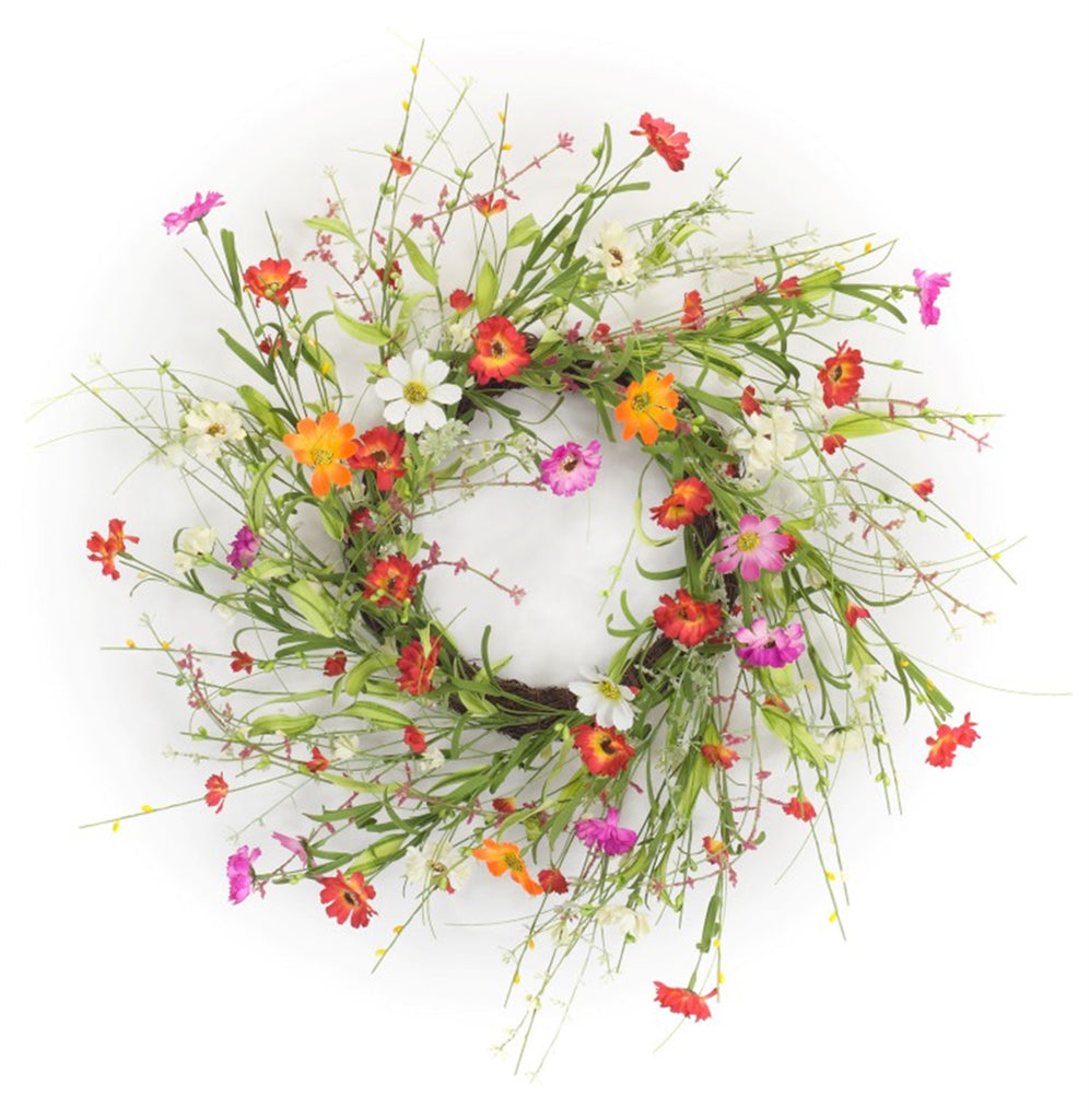 Mixed Floral Wreath - Bombay Mercantile