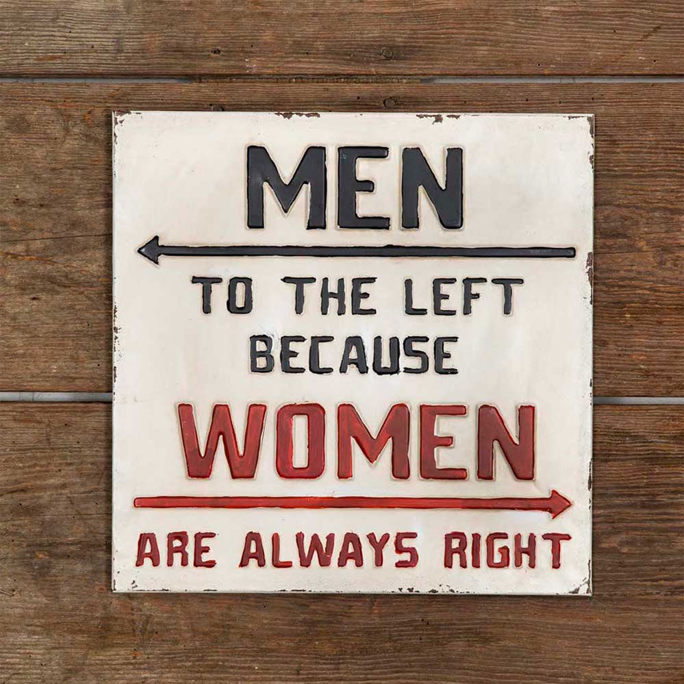 Always Right Metal Wall Sign - Bombay Mercantile