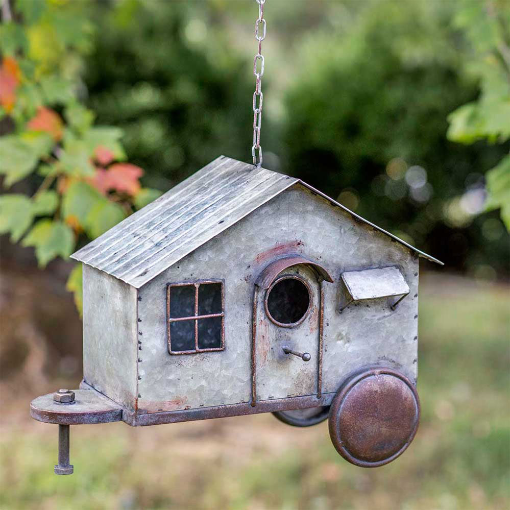 Happy Camper Metal Birdhouse - Bombay Mercantile