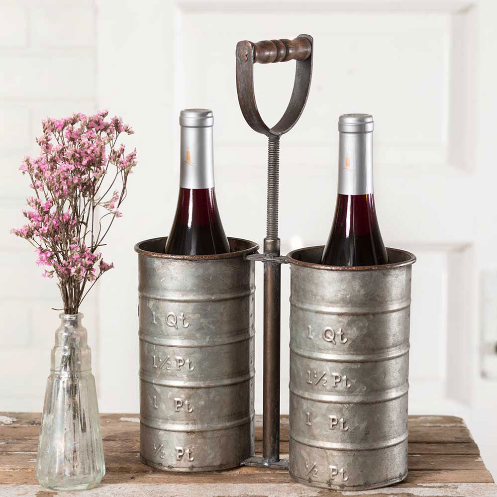 Bottle Caddy with Handle - Bombay Mercantile