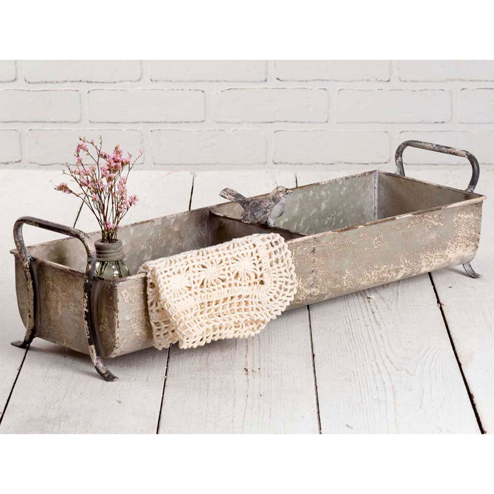Divided Tray with Songbird - Bombay Mercantile