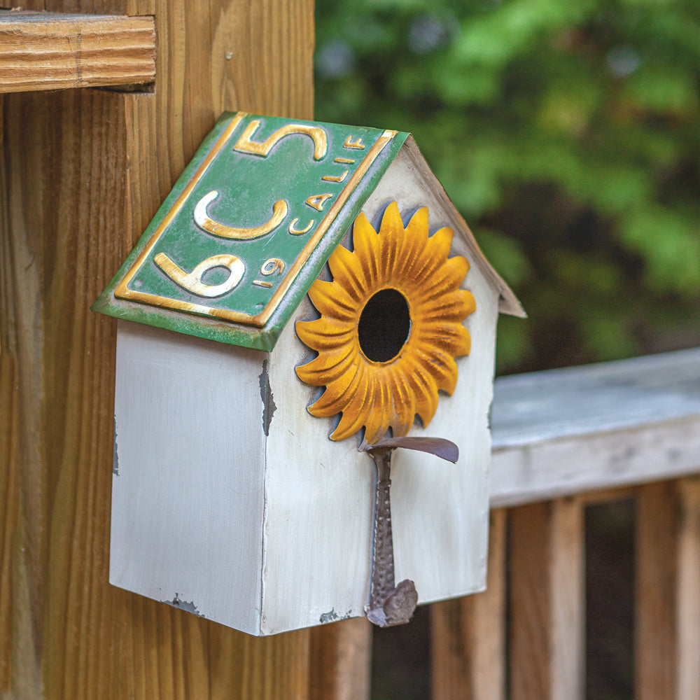 License Plate Birdhouse - Bombay Mercantile