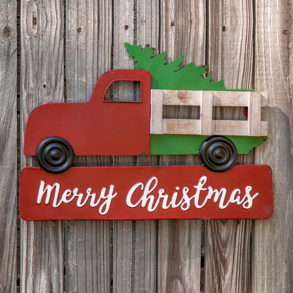 Christmas Truck Garden Stake - Bombay Mercantile