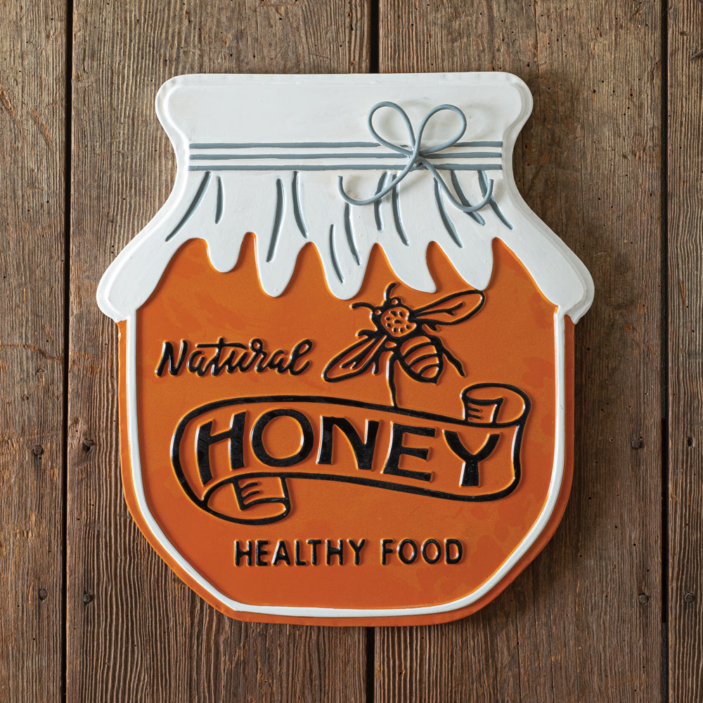 Natural Honey Jar Sign - Bombay Mercantile