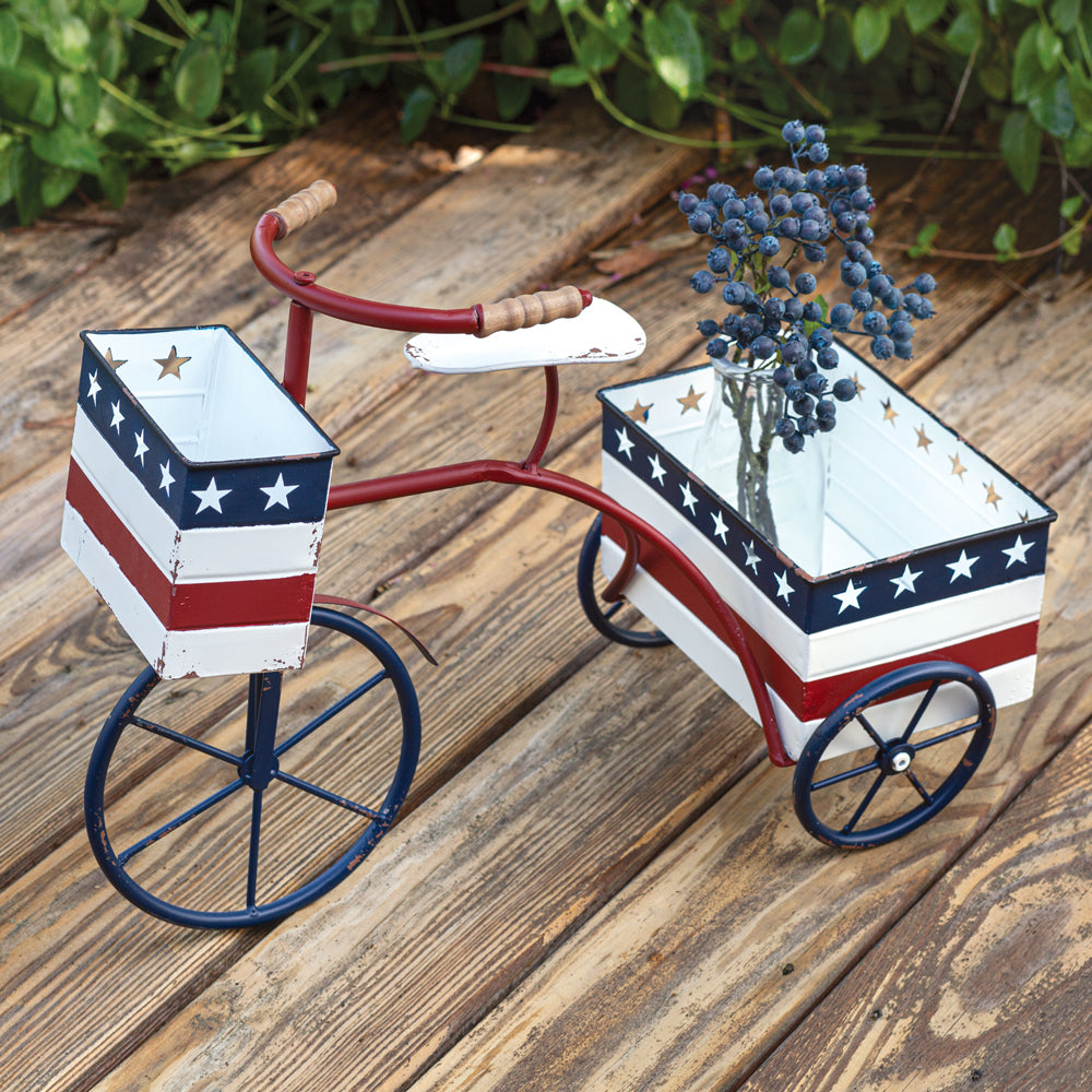 Patriotic Trike Planter - Bombay Mercantile