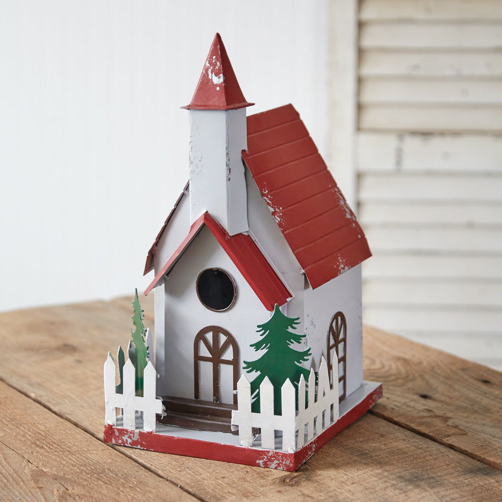 Christmas Chapel Birdhouse - Bombay Mercantile