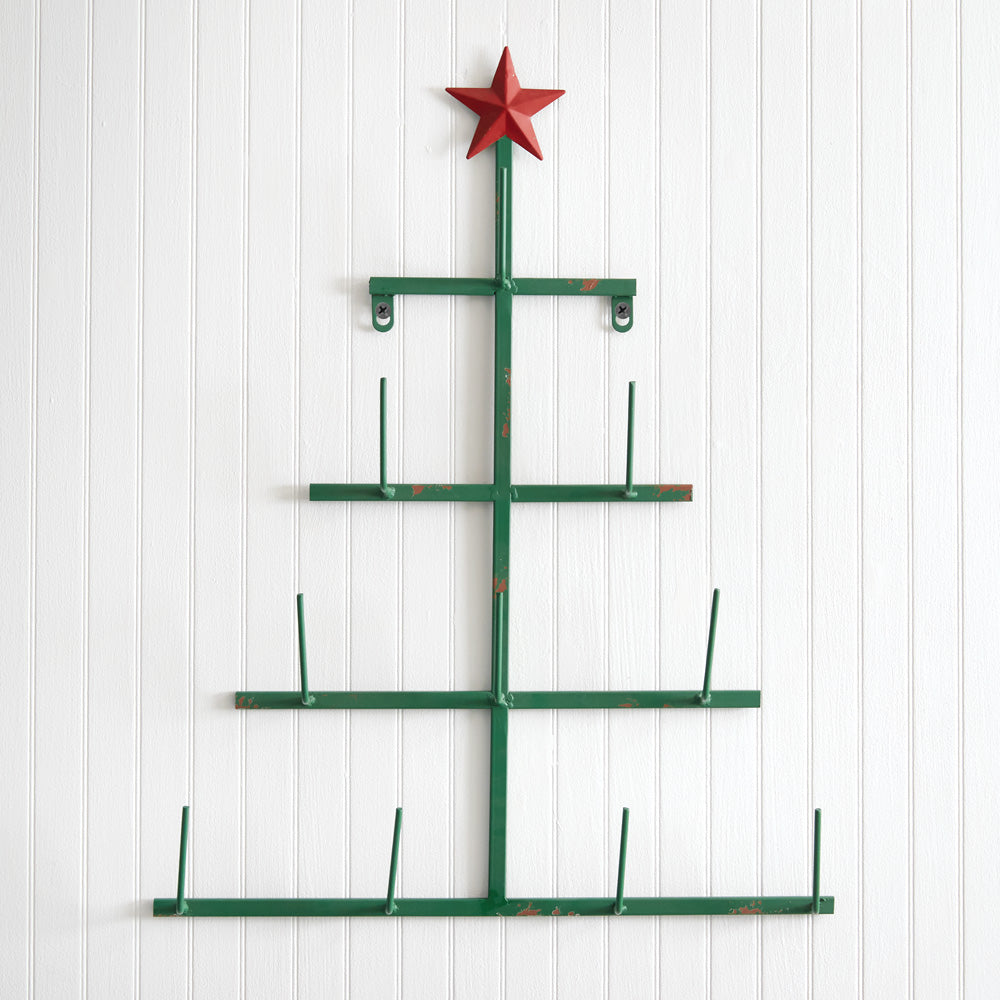 Christmas Tree Bottle Dryer Wall Rack - Bombay Mercantile