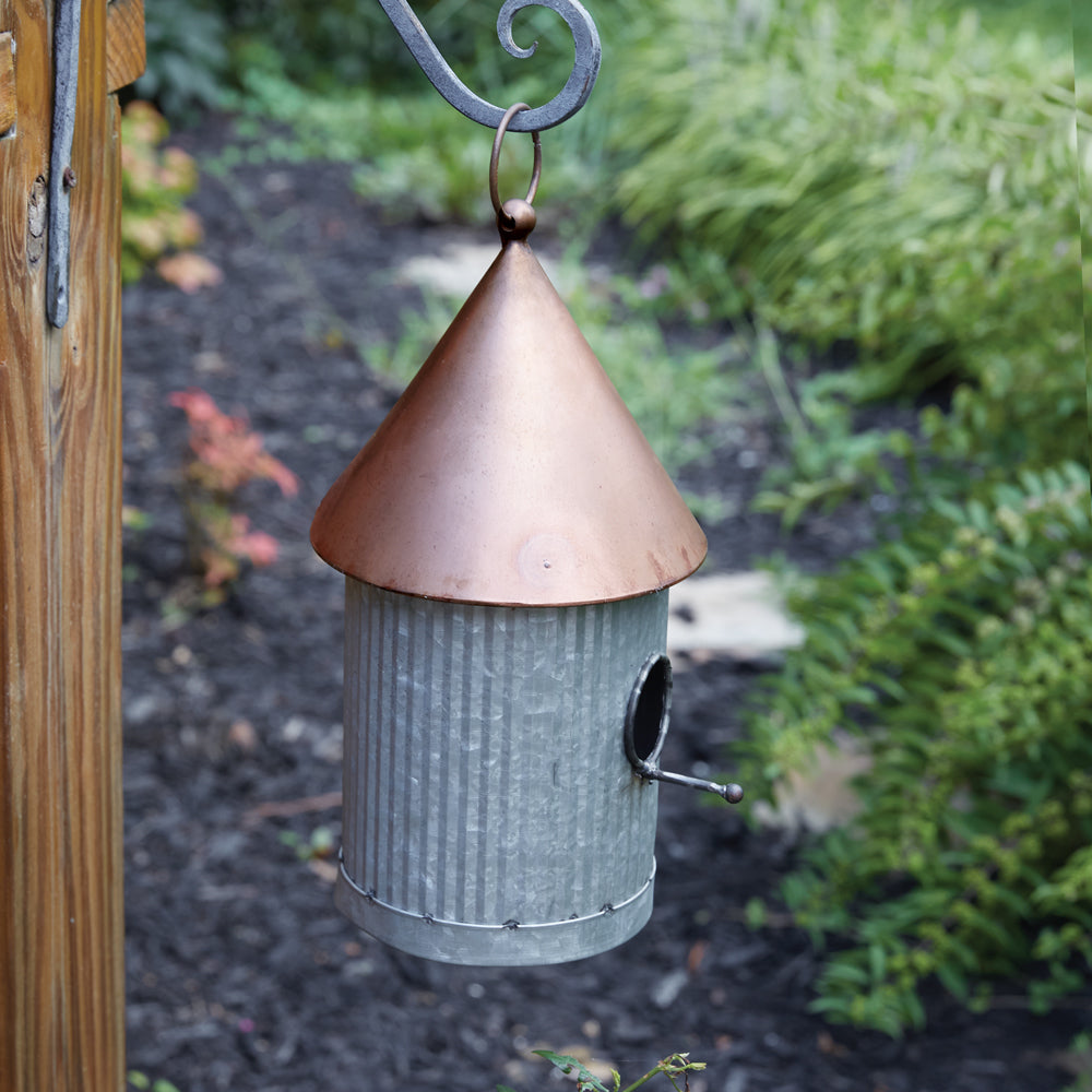 Two-Tone Silo Birdhouse - Bombay Mercantile