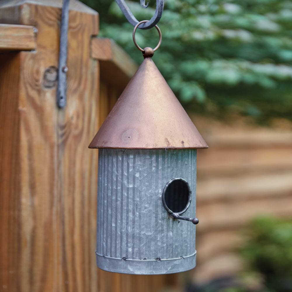 Two-Tone Silo Birdhouse - Bombay Mercantile