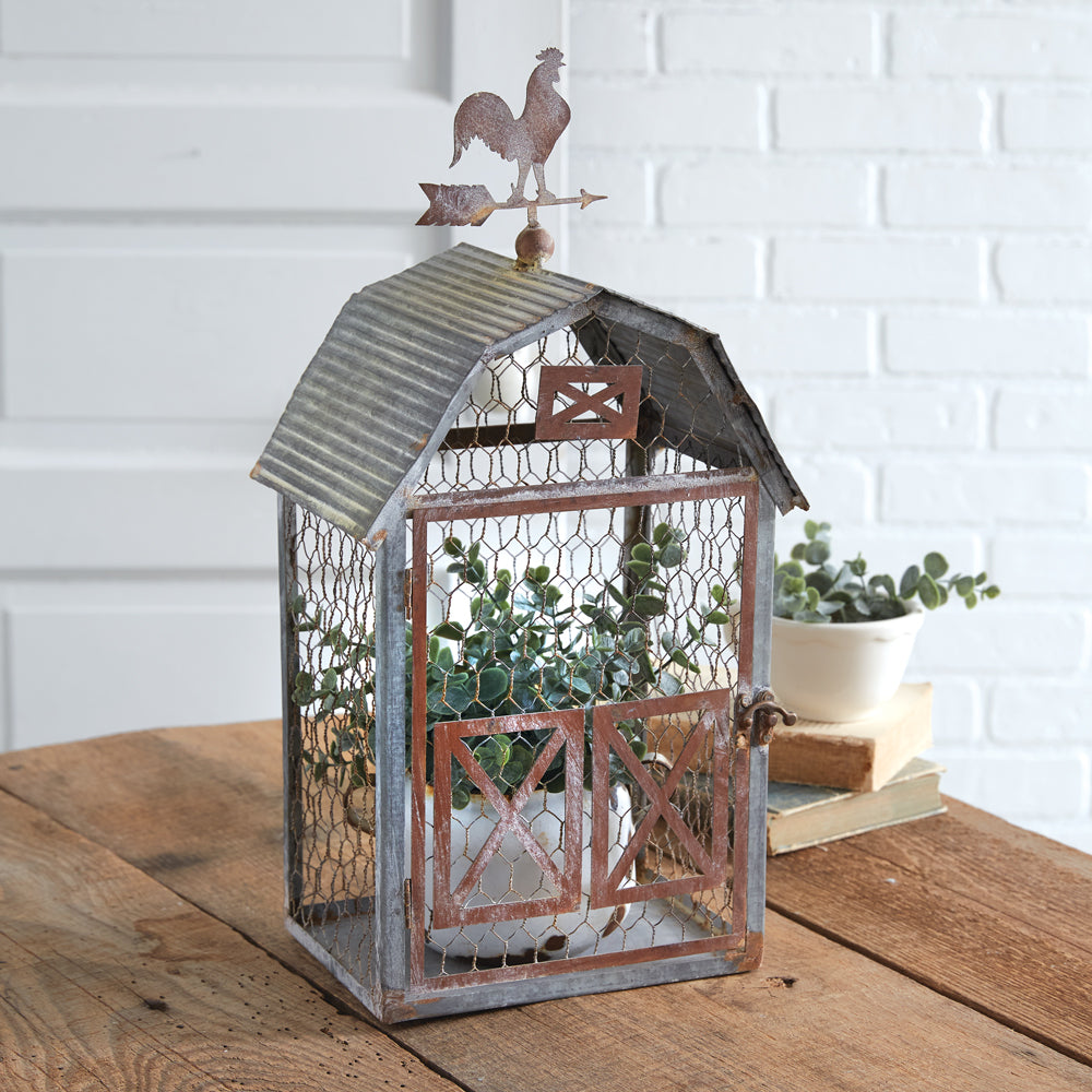Chicken Wire Tabletop Barn - Bombay Mercantile