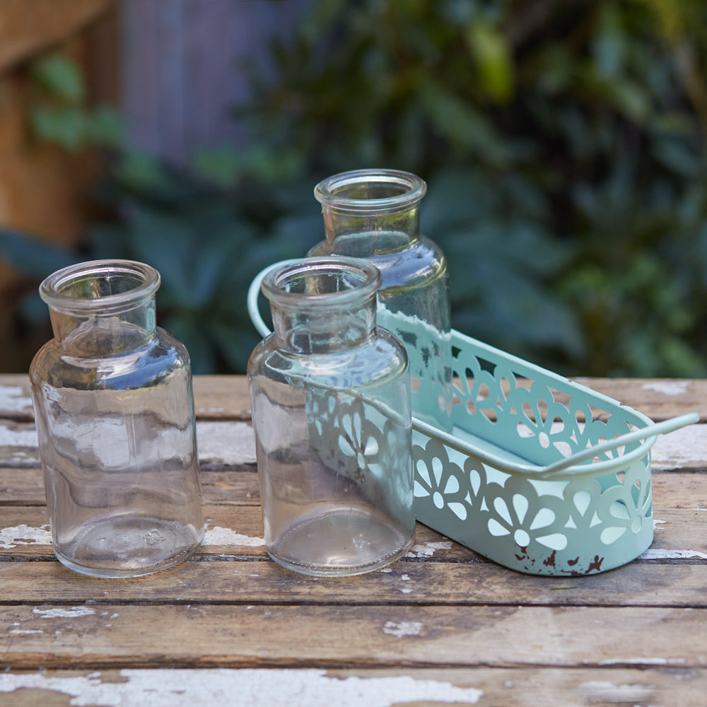 Decorative Three-Jar Caddy - Bombay Mercantile
