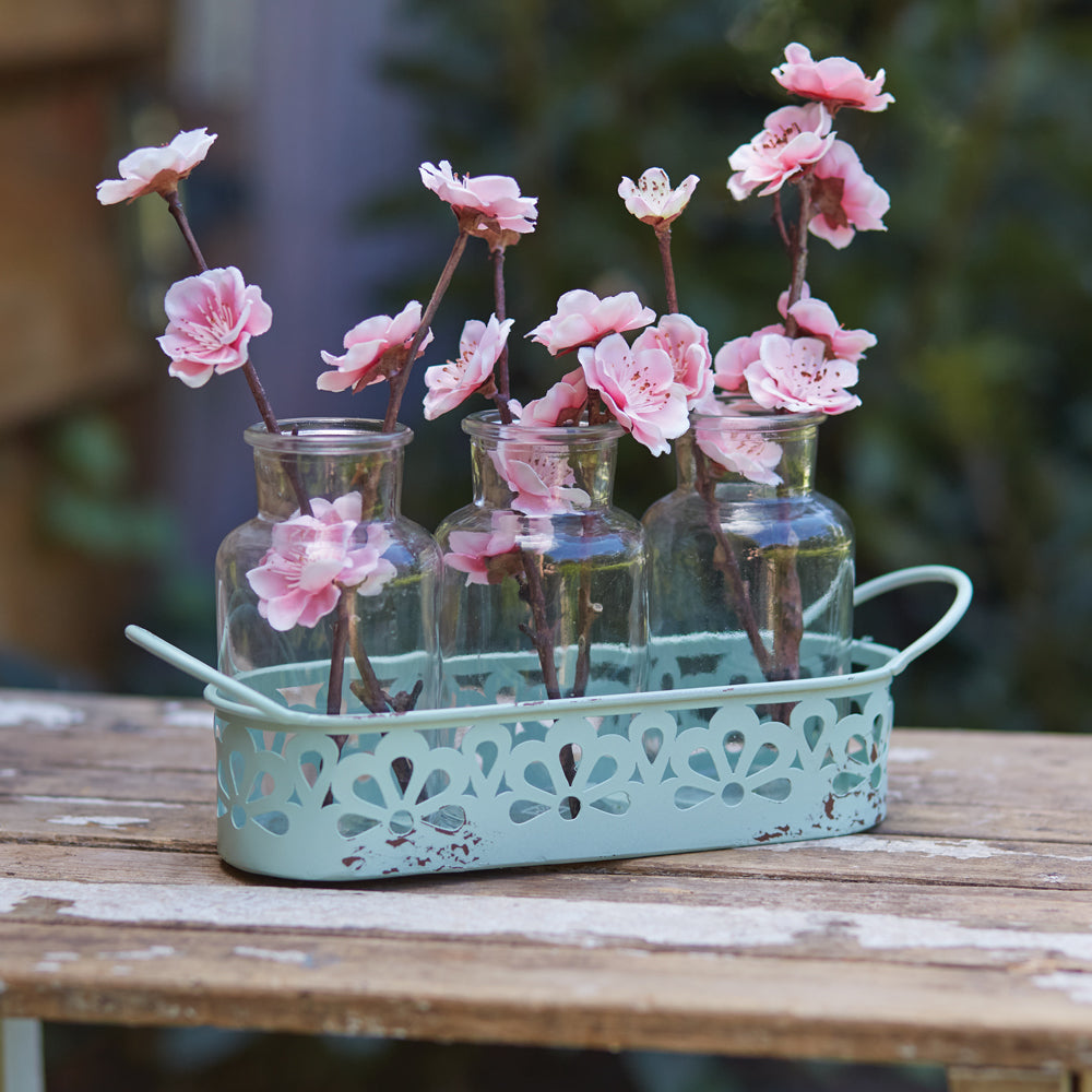 Decorative Three-Jar Caddy - Bombay Mercantile