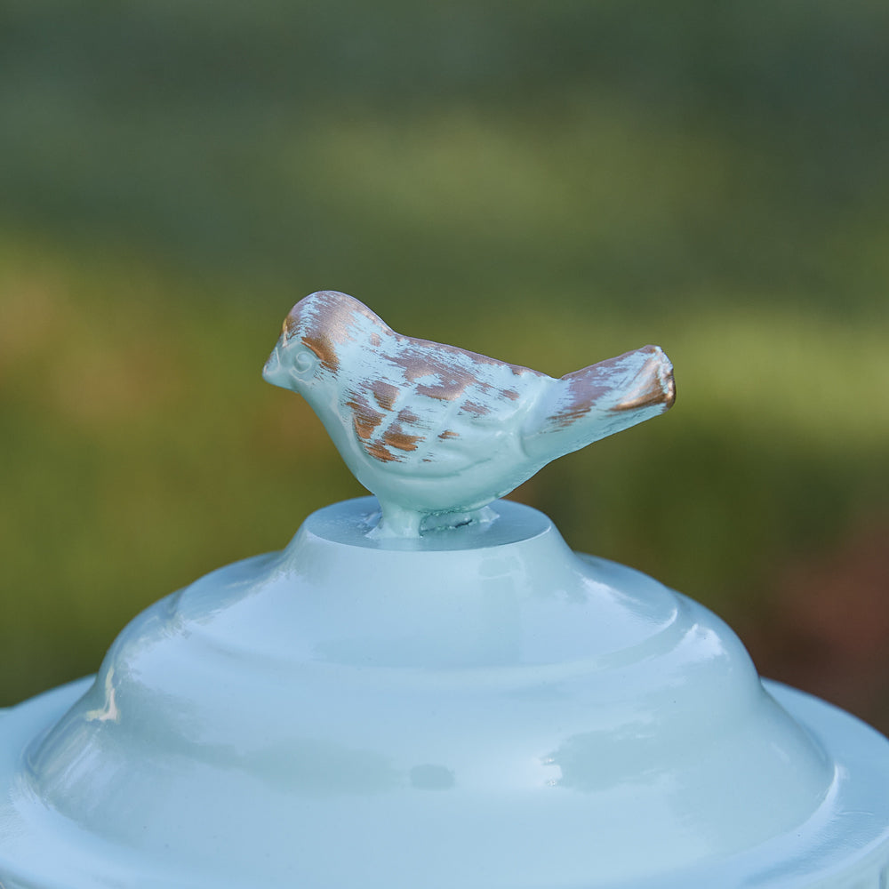 Tea Kettle Birdhouse Garden Stake - Bombay Mercantile