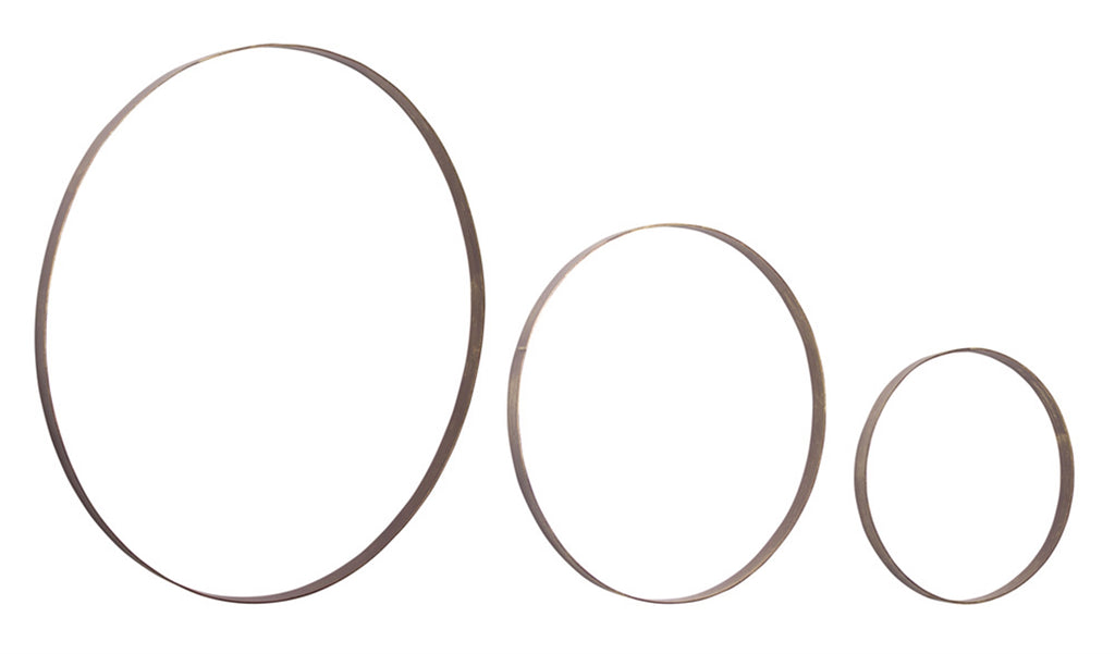 Set of 3 Iron Rings, Golden - Bombay Mercantile