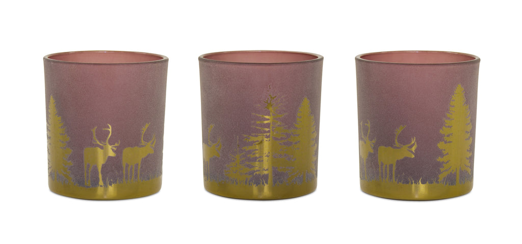 PVC Box Votive Holder, Set of 3 - Bombay Mercantile