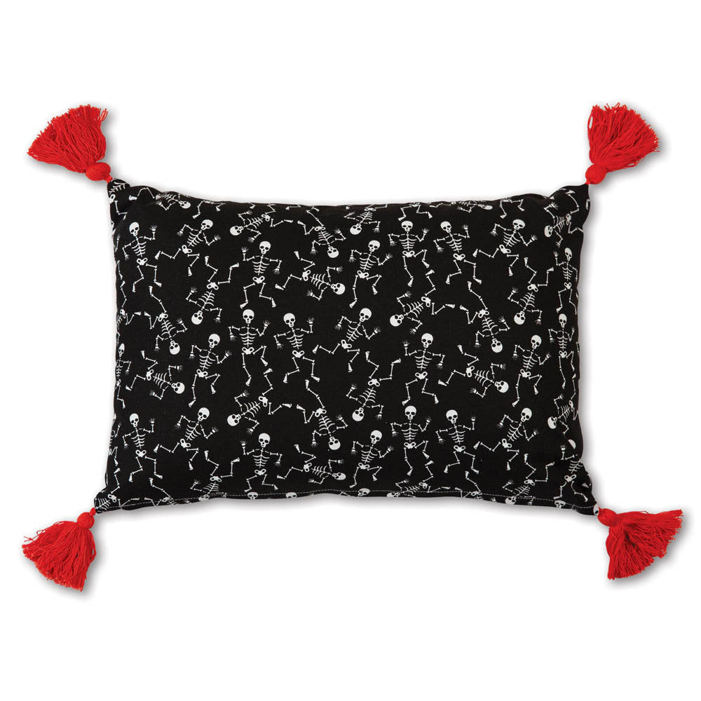 Dancing Skeletons Accent Pillow - Bombay Mercantile