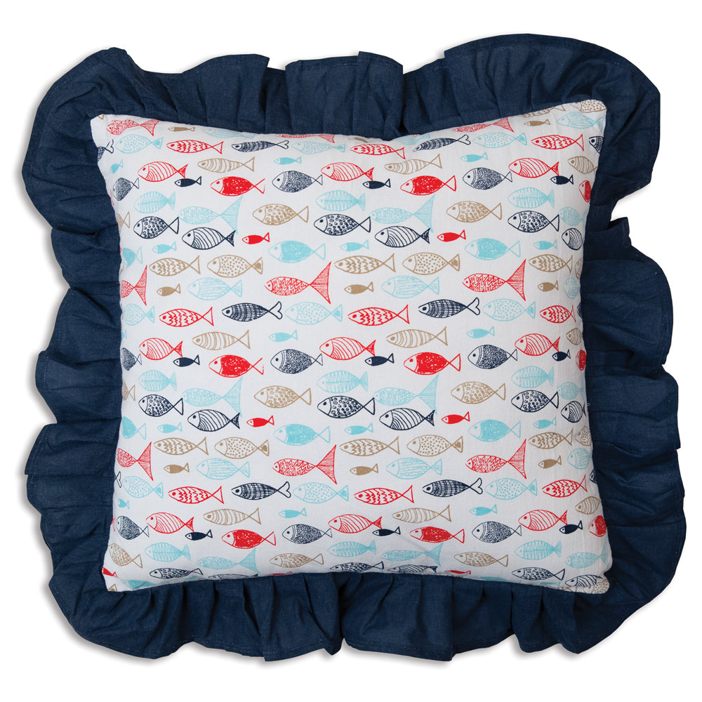 Fish in the Sea Throw Pillow - Bombay Mercantile