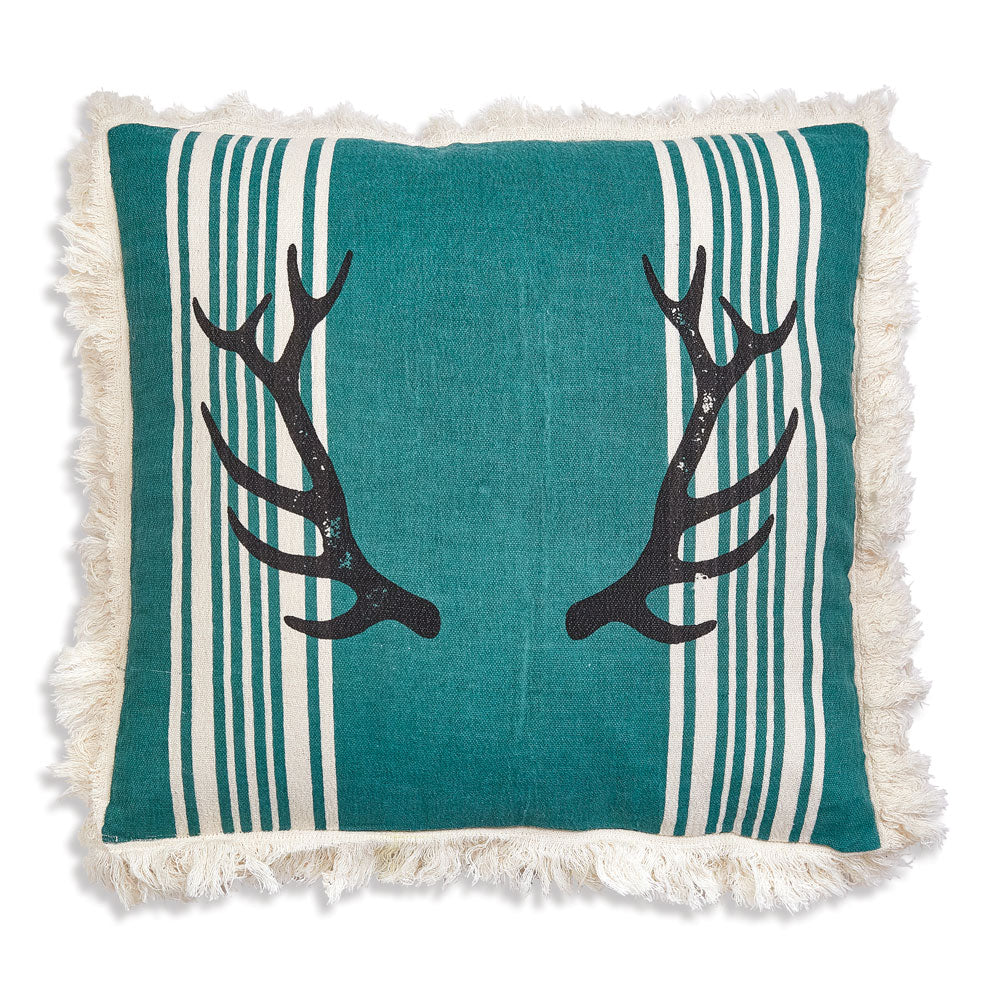 Antler Throw Pillow - Bombay Mercantile