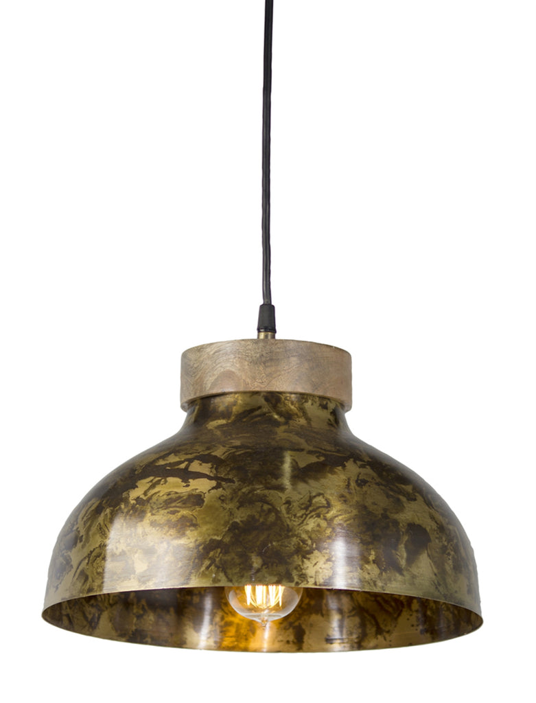Iron Dome hanging Lamp - Bombay Mercantile