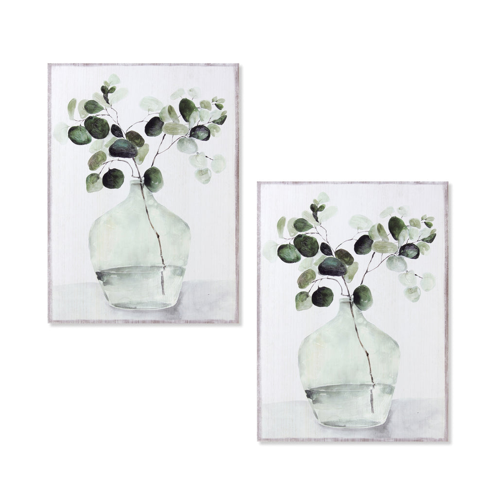 Eucalyptus plaque, Set of 2 - Bombay Mercantile
