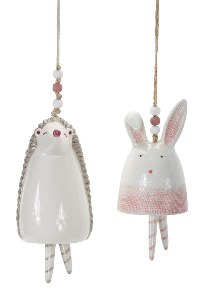 Set of 4 Bunny/ Hedgehog Bell - Bombay Mercantile