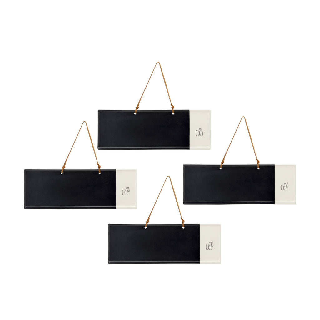 Get Cozy Memo/ Chalkboard, Set of 4 - Bombay Mercantile