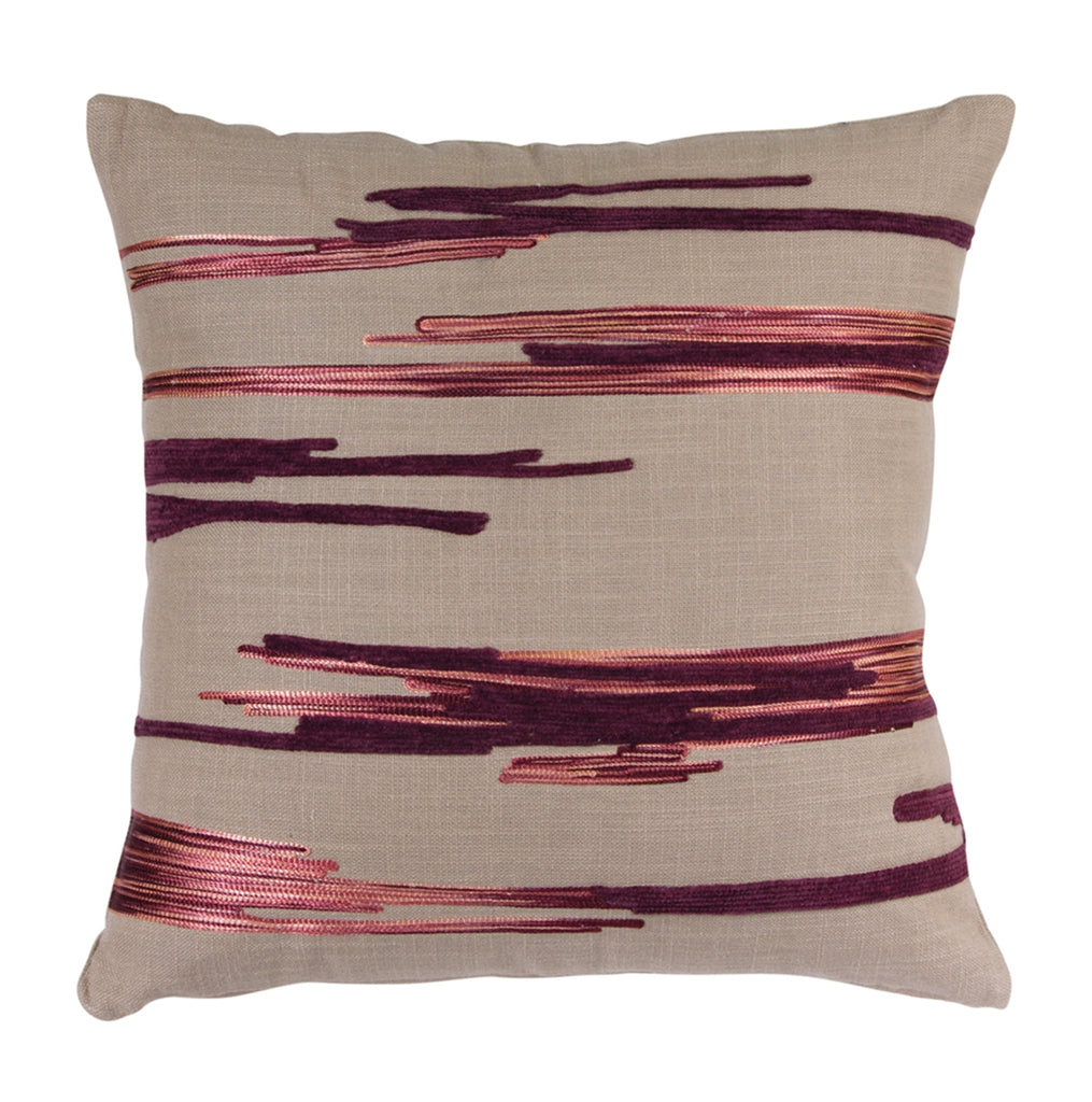 Set of 2 Embroidered Square Pillow - Bombay Mercantile