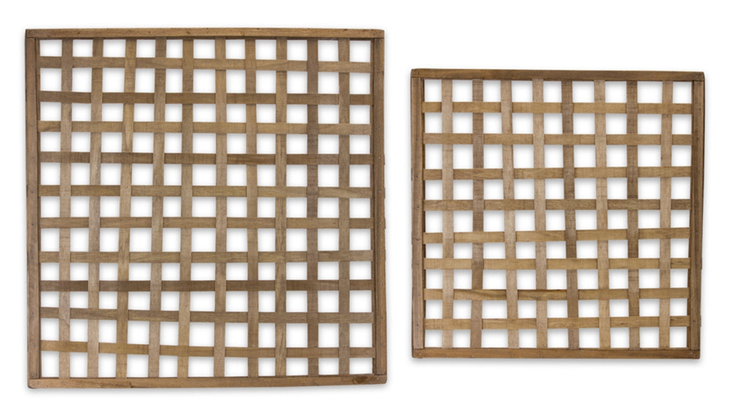 Wooden Checkered Wall Hanging - Bombay Mercantile