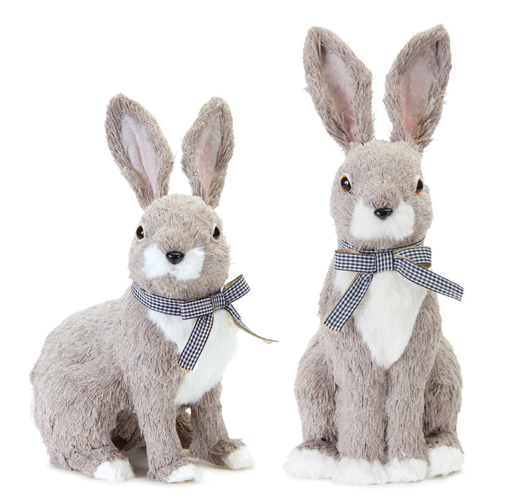 Set of 2 Polyester/ Foam Rabbit - Bombay Mercantile