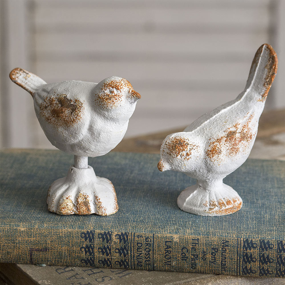Set of Two Cast Iron Birds - Bombay Mercantile