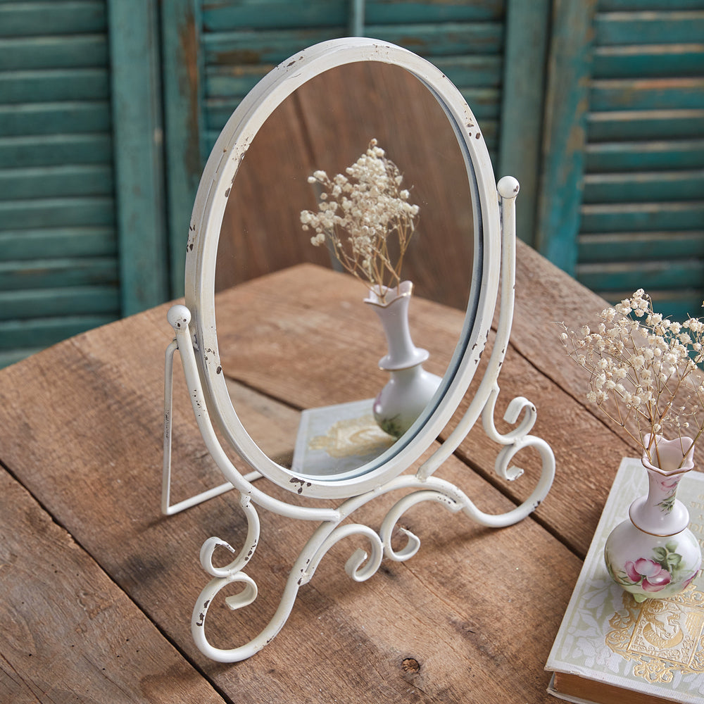 Kinsley Oval Tabletop Mirror - Bombay Mercantile