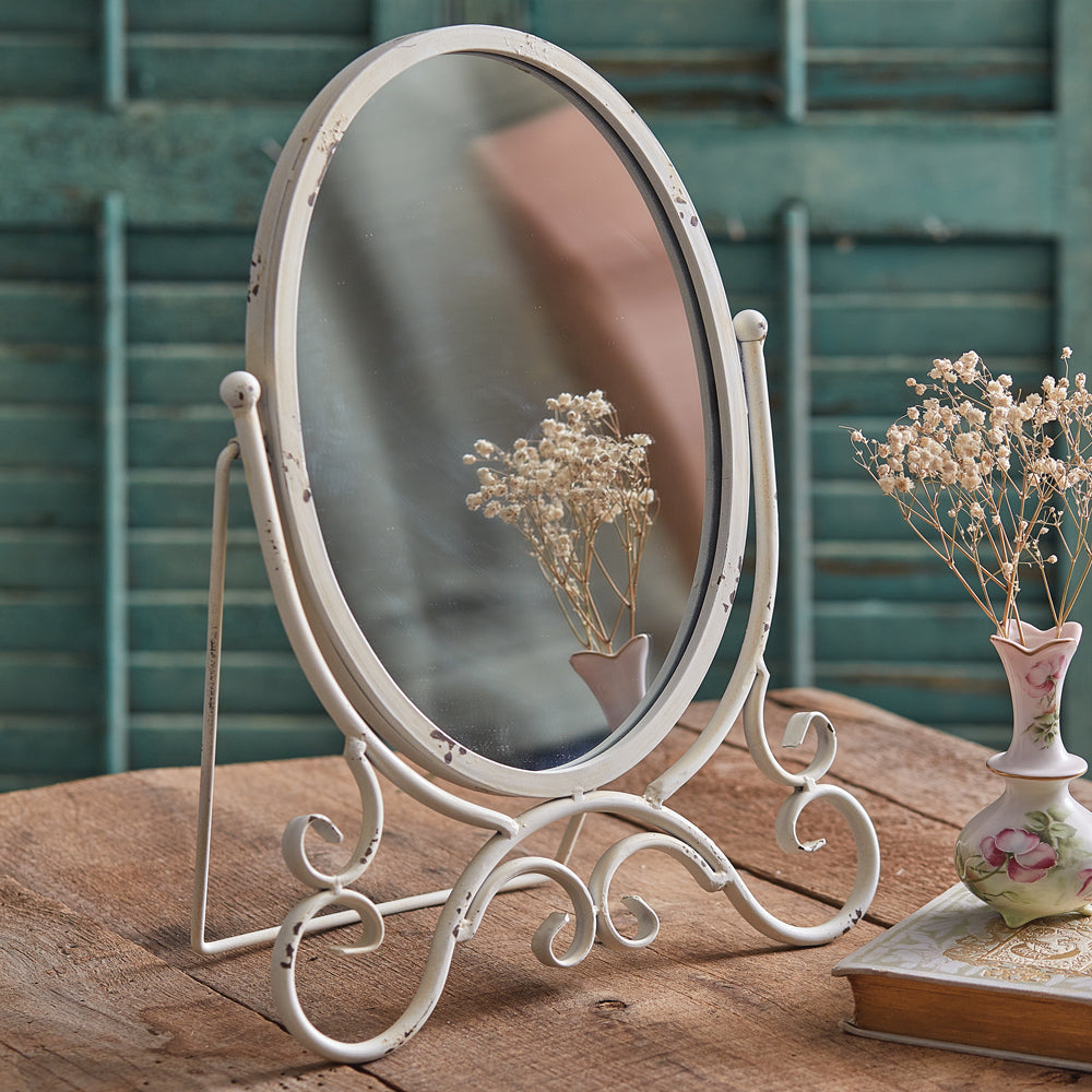 Kinsley Oval Tabletop Mirror - Bombay Mercantile