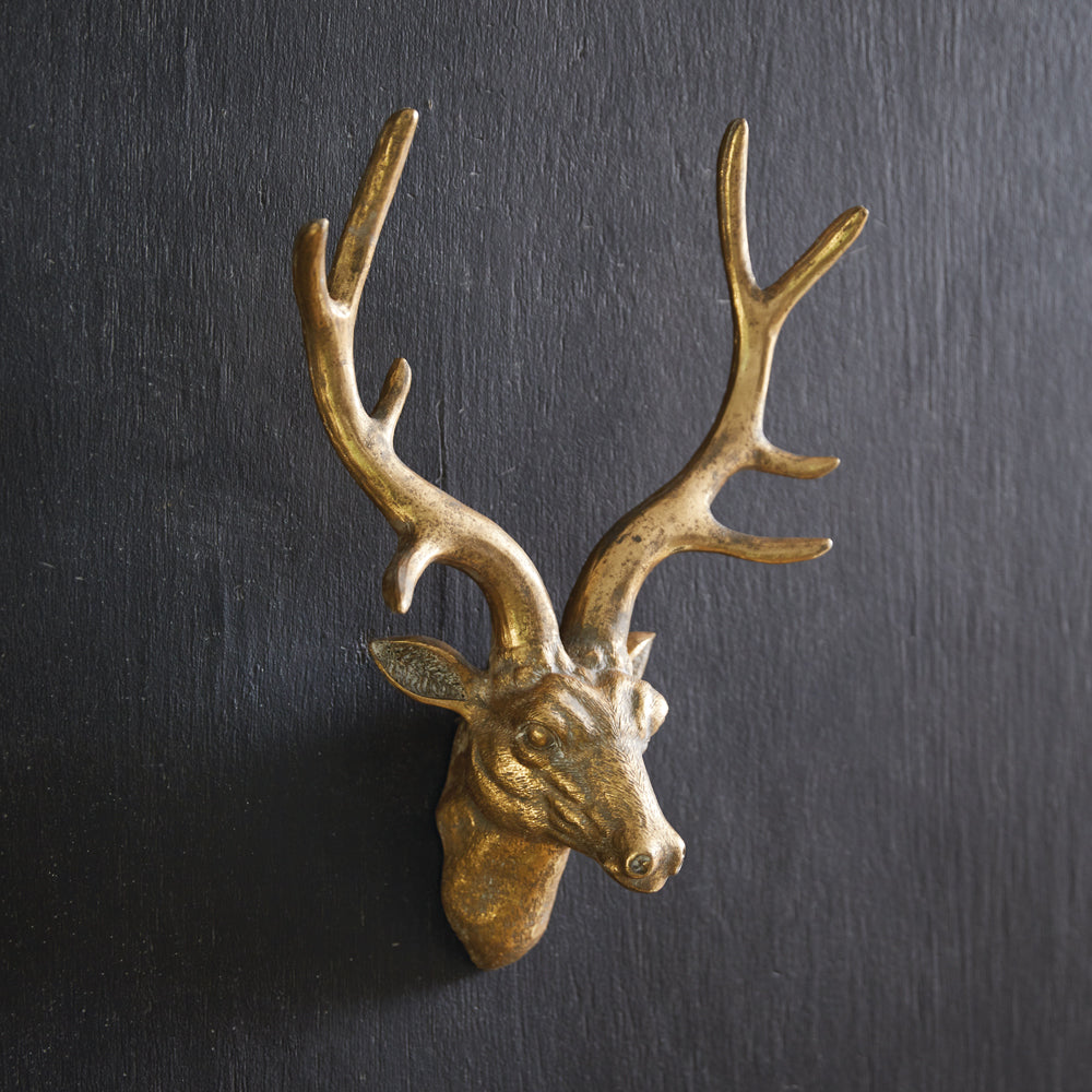 Retro Deer Head Sculpture Wall Decor - Bombay Mercantile