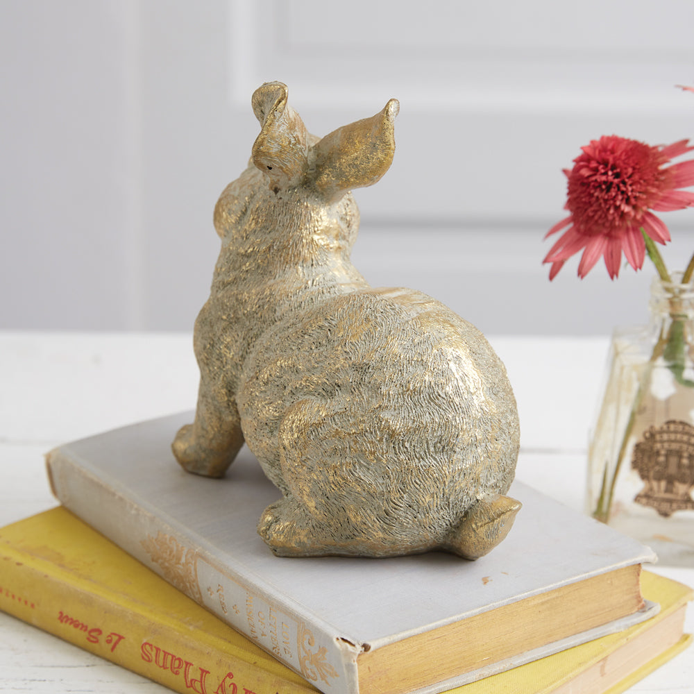 Gold Rabbit Statue - Bombay Mercantile
