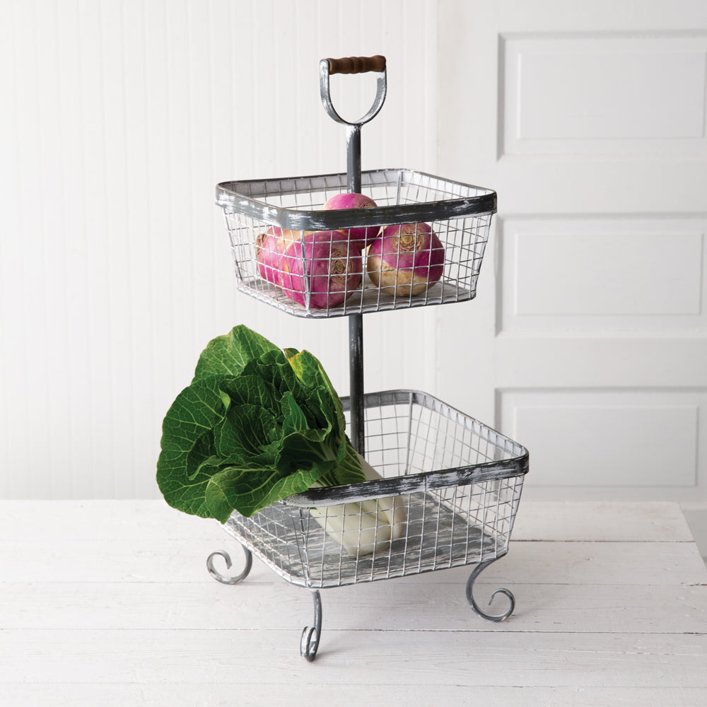 Ellison Two-Tier Wire Caddy - Bombay Mercantile