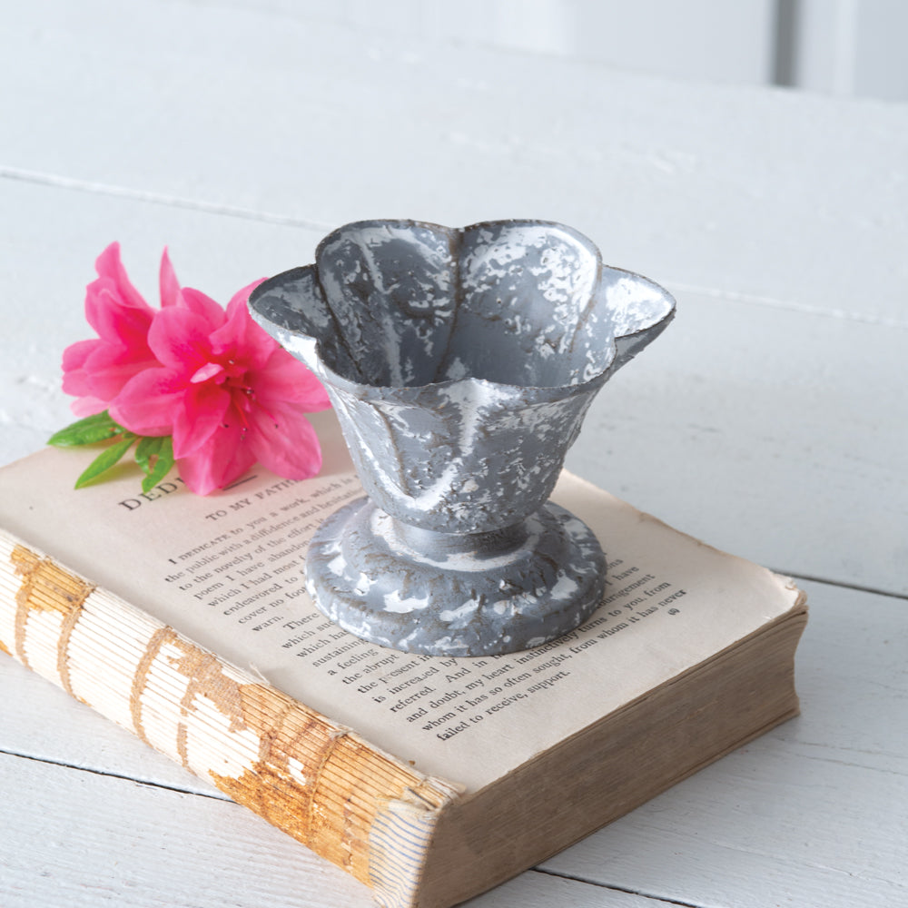 Metal Lotus Cup - Box of 4 - Bombay Mercantile