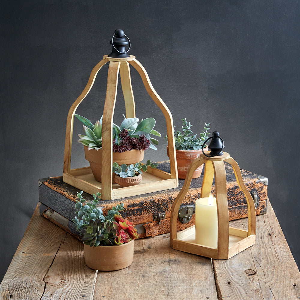 Set of Two Atlas Lanterns - Bombay Mercantile