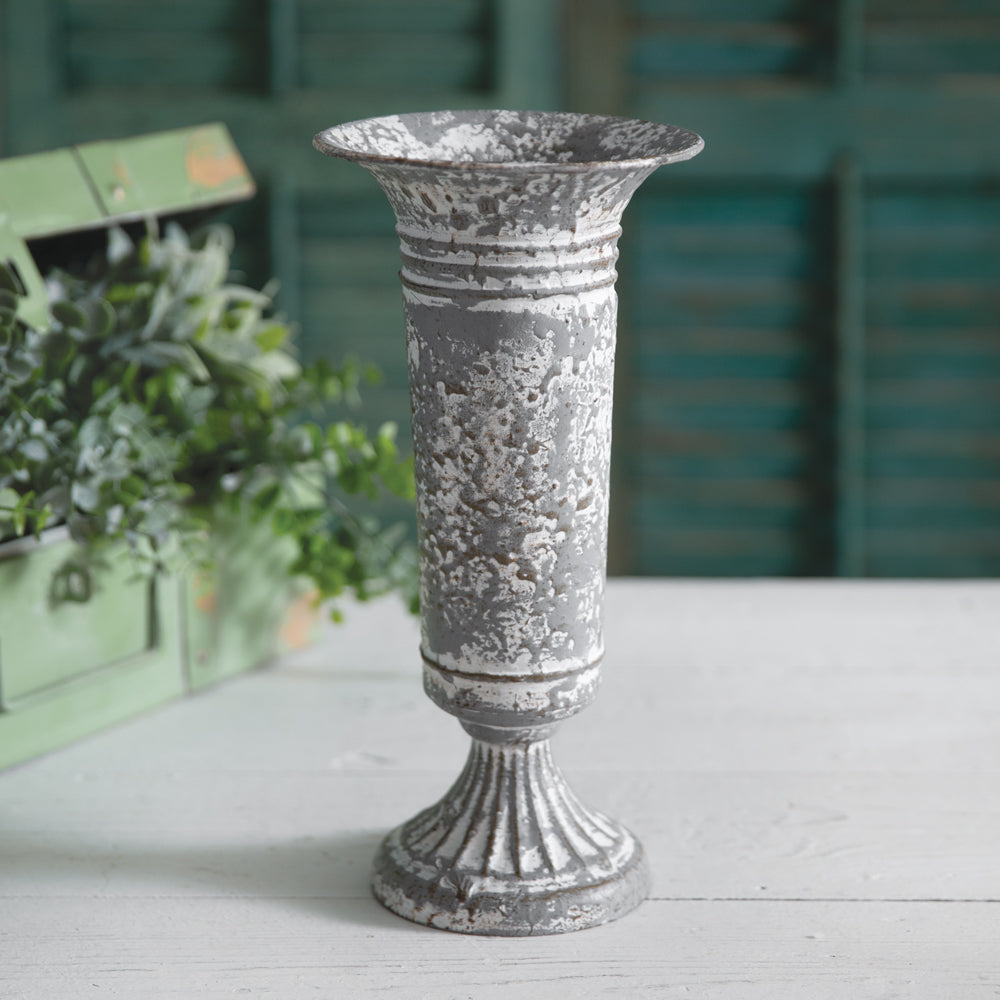 Metal Trumpet Vase - Bombay Mercantile