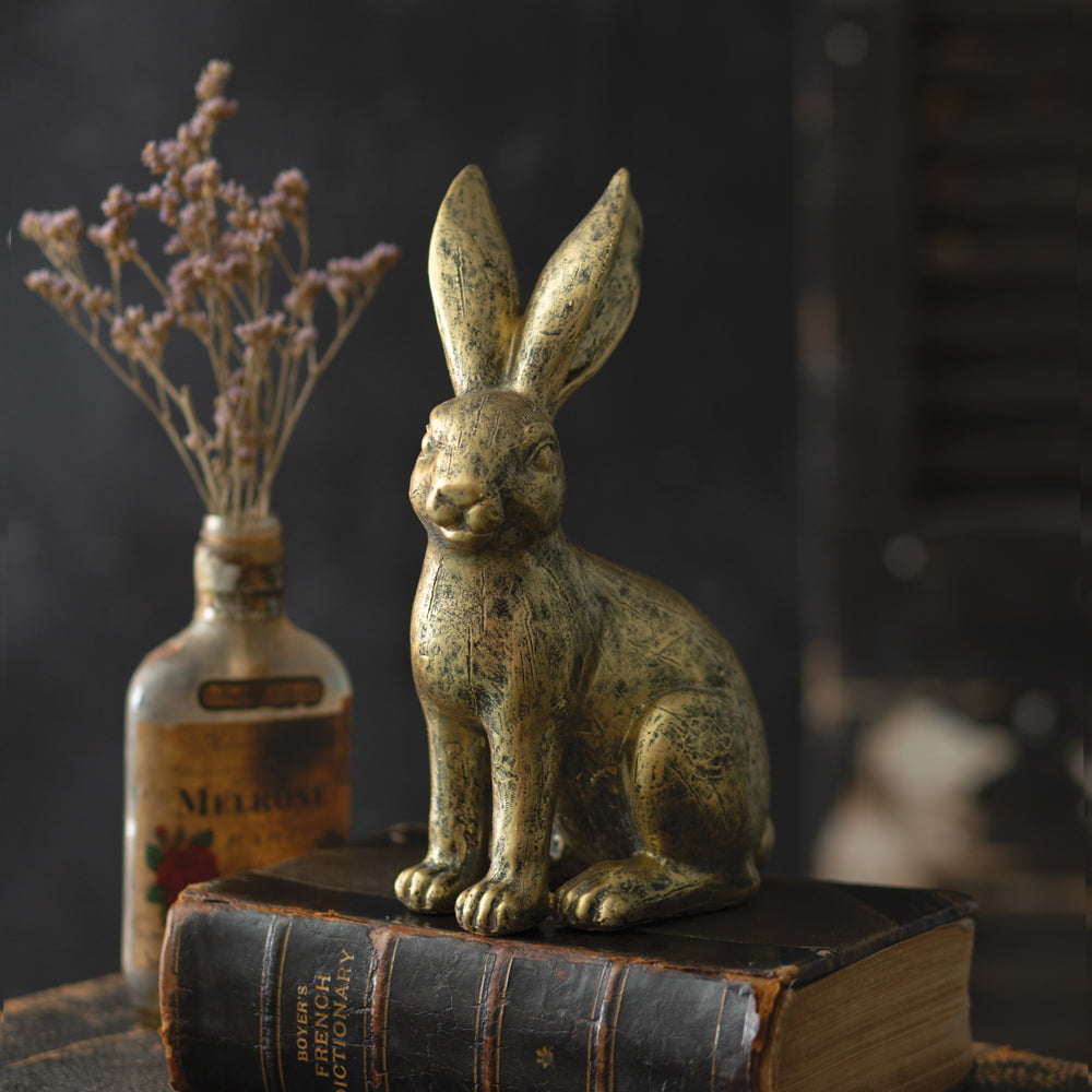 Golden Hare Figurine - Bombay Mercantile