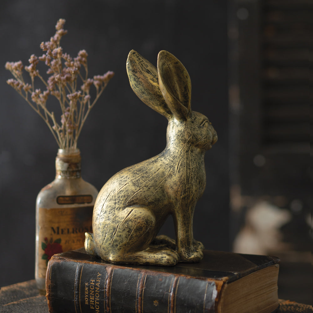 Golden Hare Figurine - Bombay Mercantile