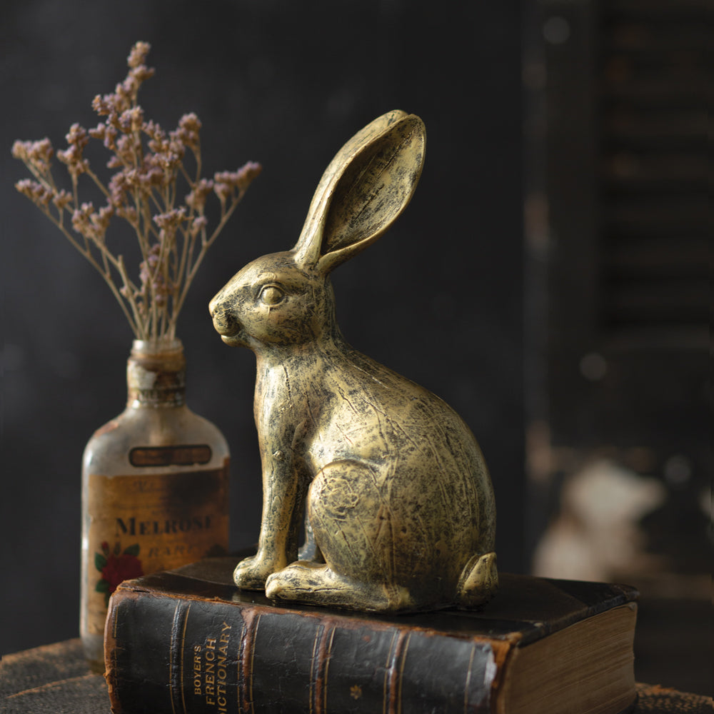 Golden Hare Figurine - Bombay Mercantile