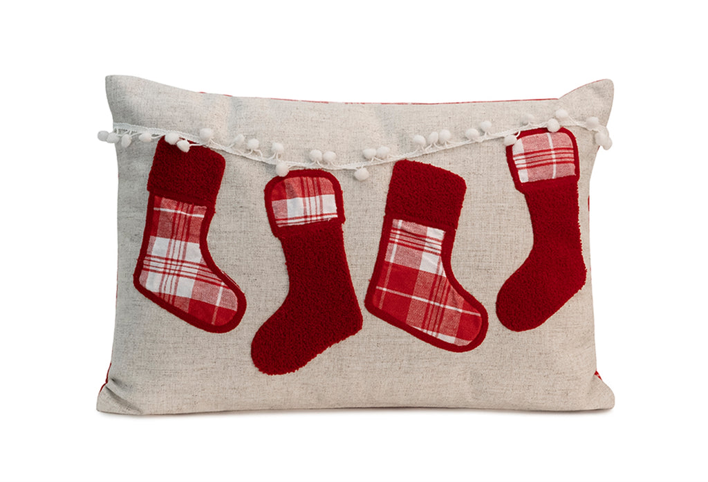 Stocking Polyester Pillow - Bombay Mercantile